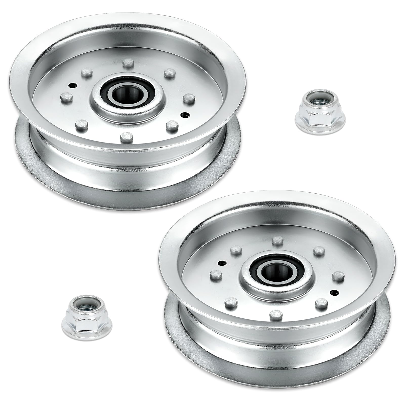 Bularie front view showing flat idler pulley and benefits of reliable tension