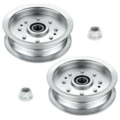 Bularie front view showing flat idler pulley and benefits of reliable tension