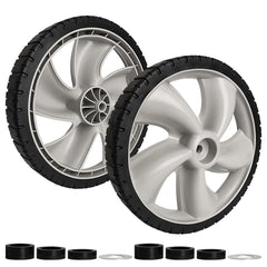 Bularie front view of replacement wheel showing fit and durability benefit