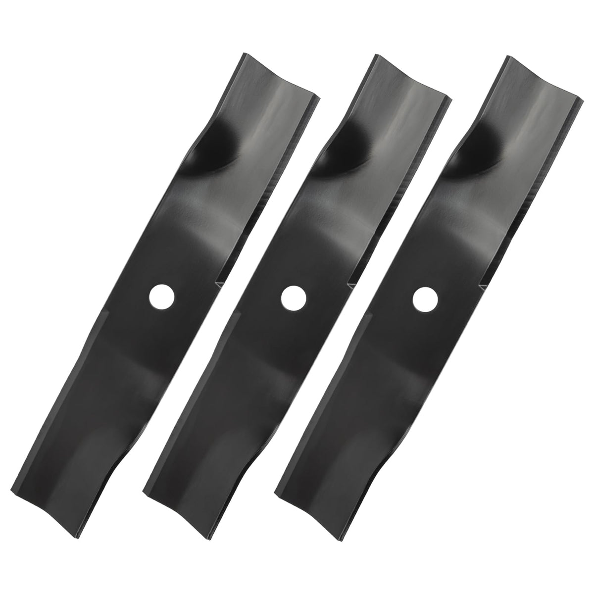 Bularie front view of 3-pack blades showing package and fit for easy replacement