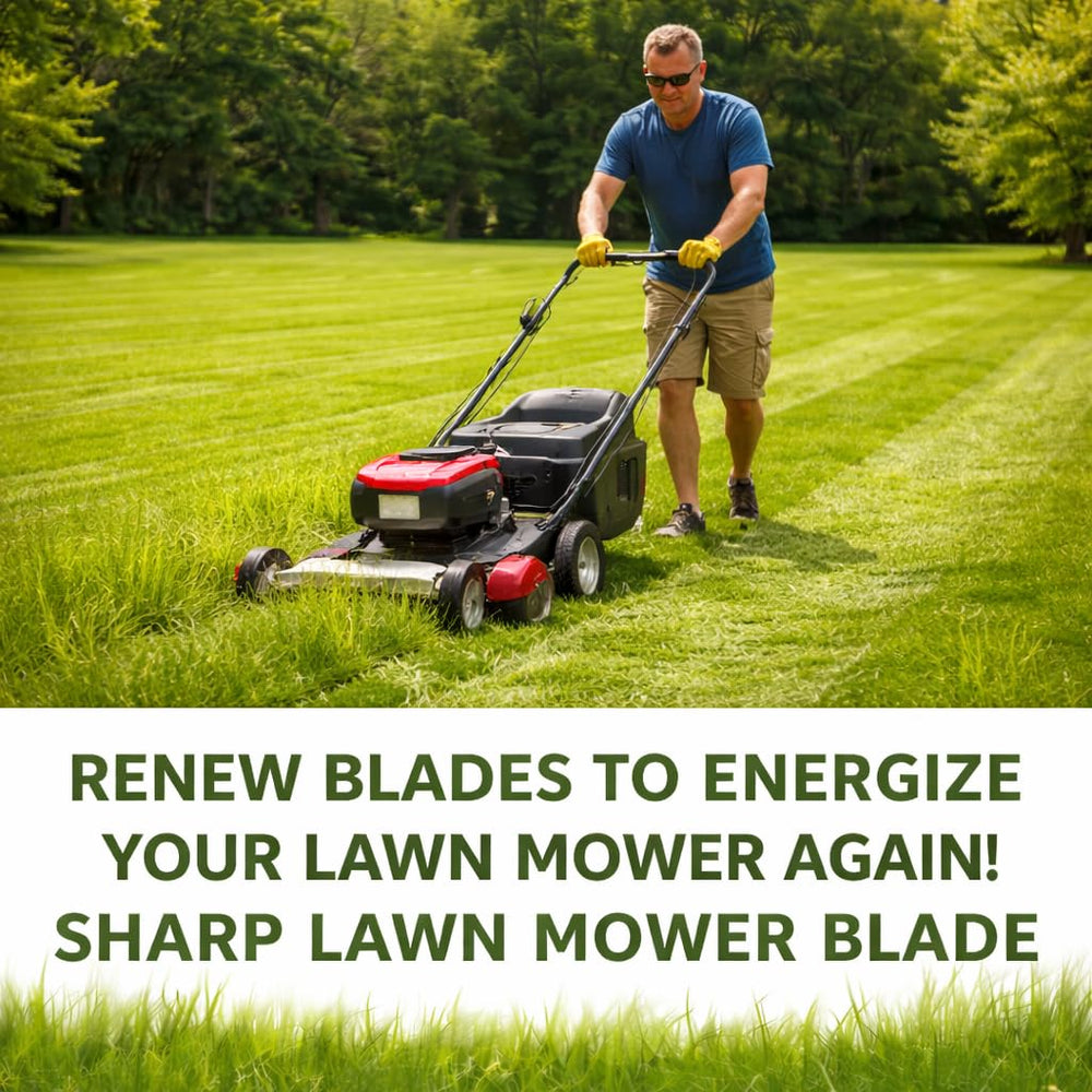 Bularie blade on riding mower cutting grass showcasing cleaner clippings