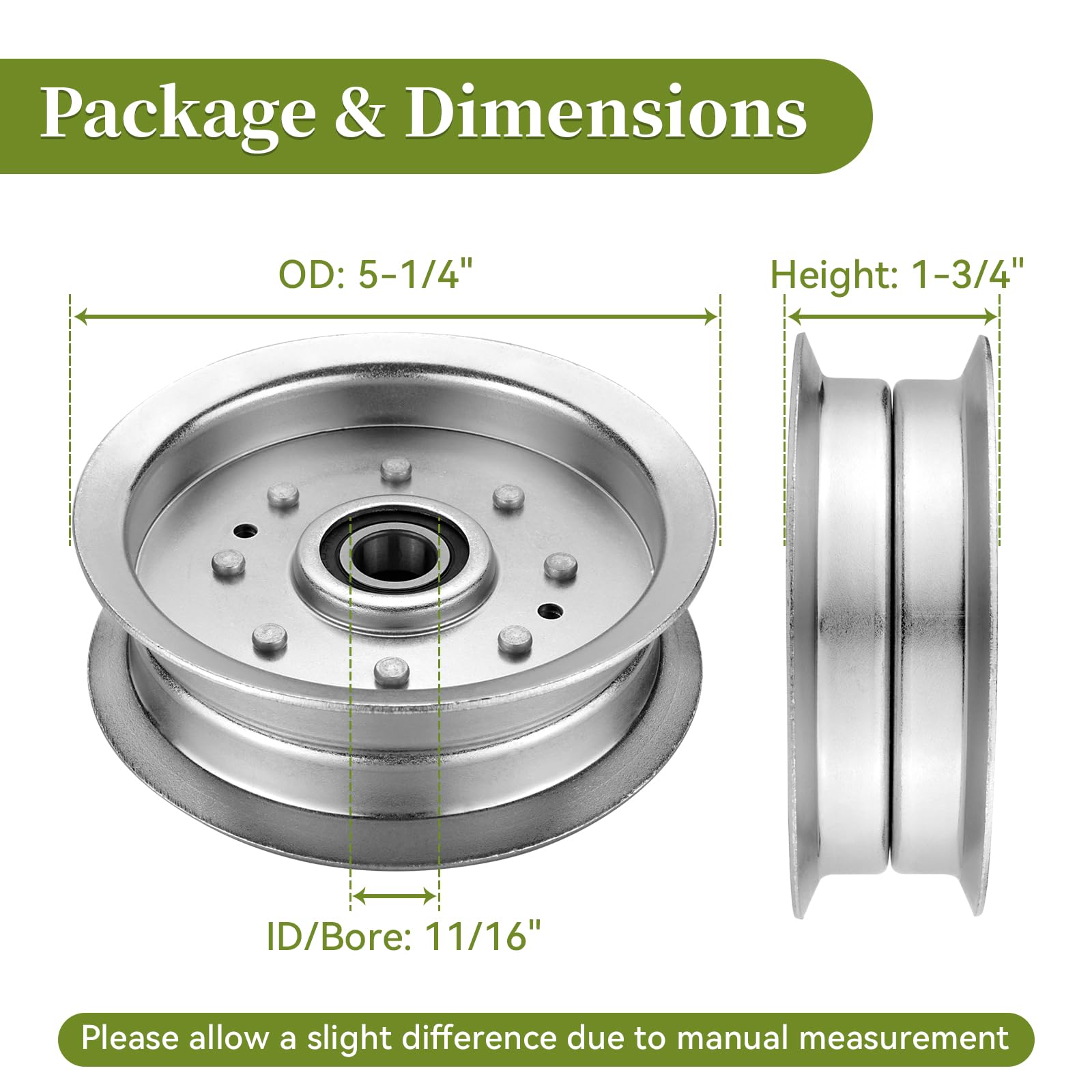 Bularie side profile showing dimensions for accurate fit and compatibility