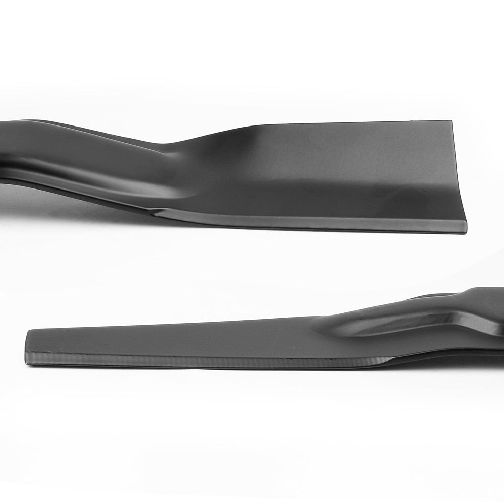 Bularie upper blade profile view showing twin-blade shape for better mulching and lift