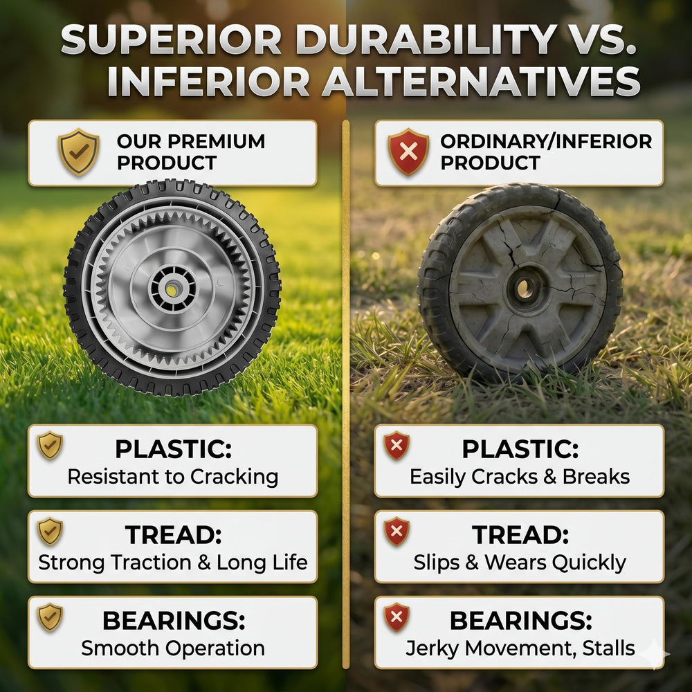 Bularie wheels in garage lifestyle scene showing ready-to-install replacement parts