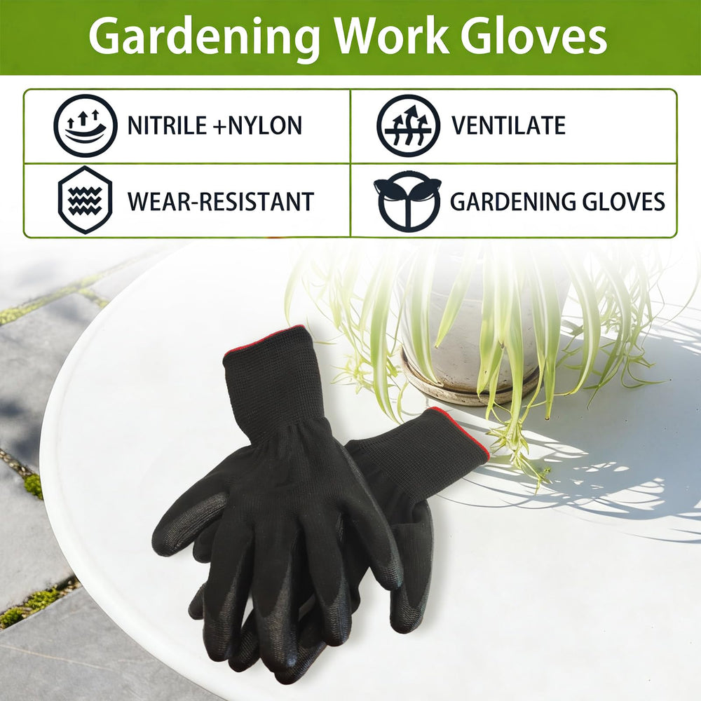 bulkisbargain gloves in use while planting, protects hands and improves control