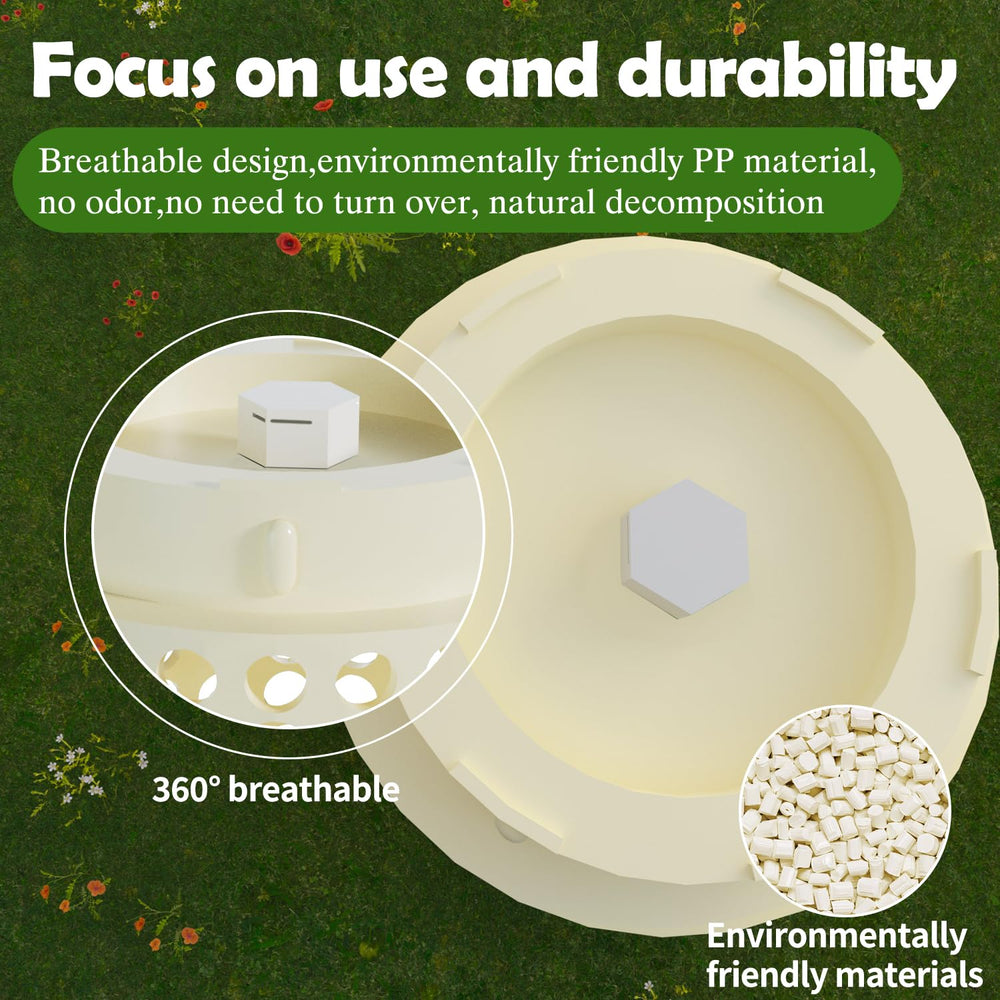 Bumaeu lid and top air valve detail, illustrating ventilation to reduce odors
