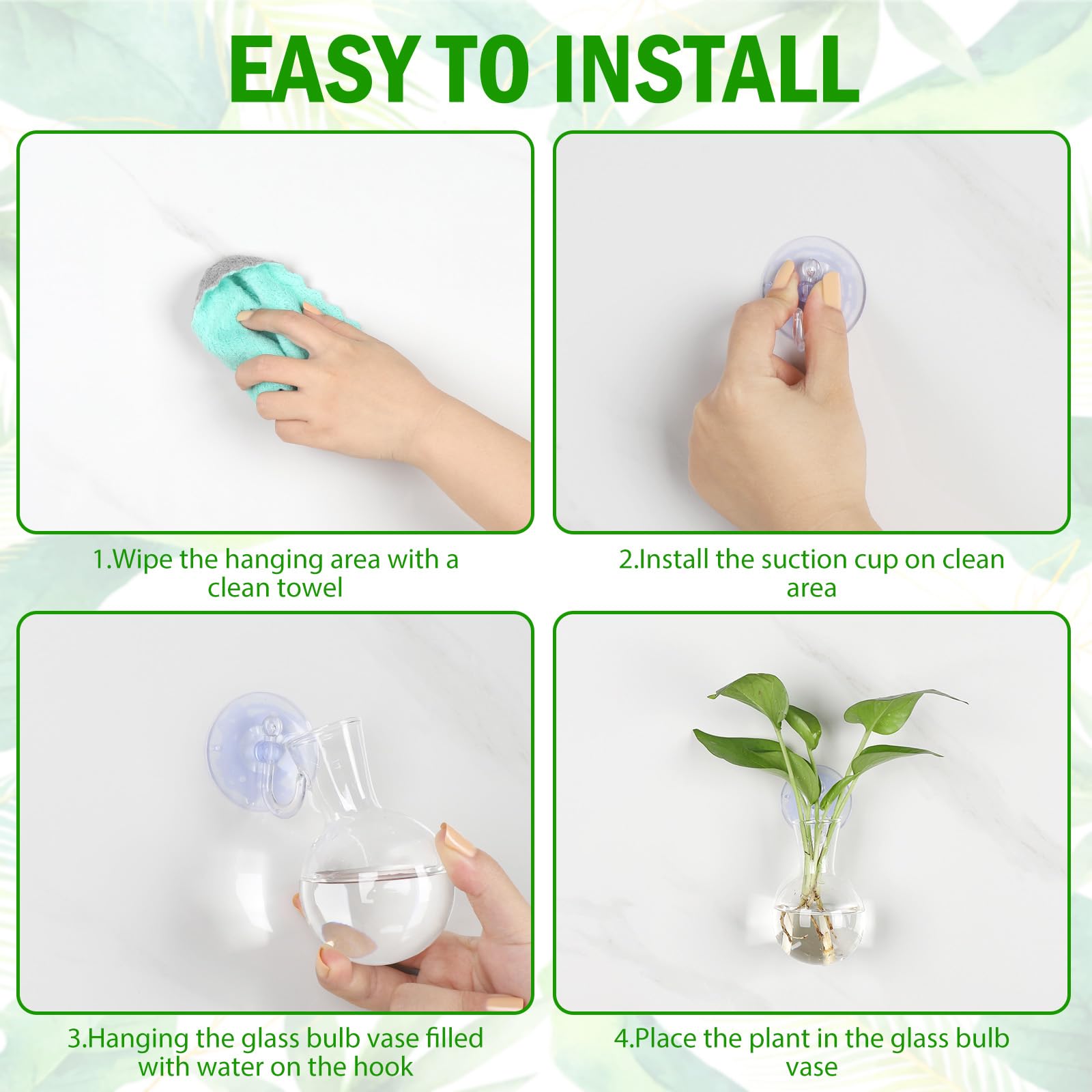 Bunmery included cleaning brush inside bulb for easy maintenance