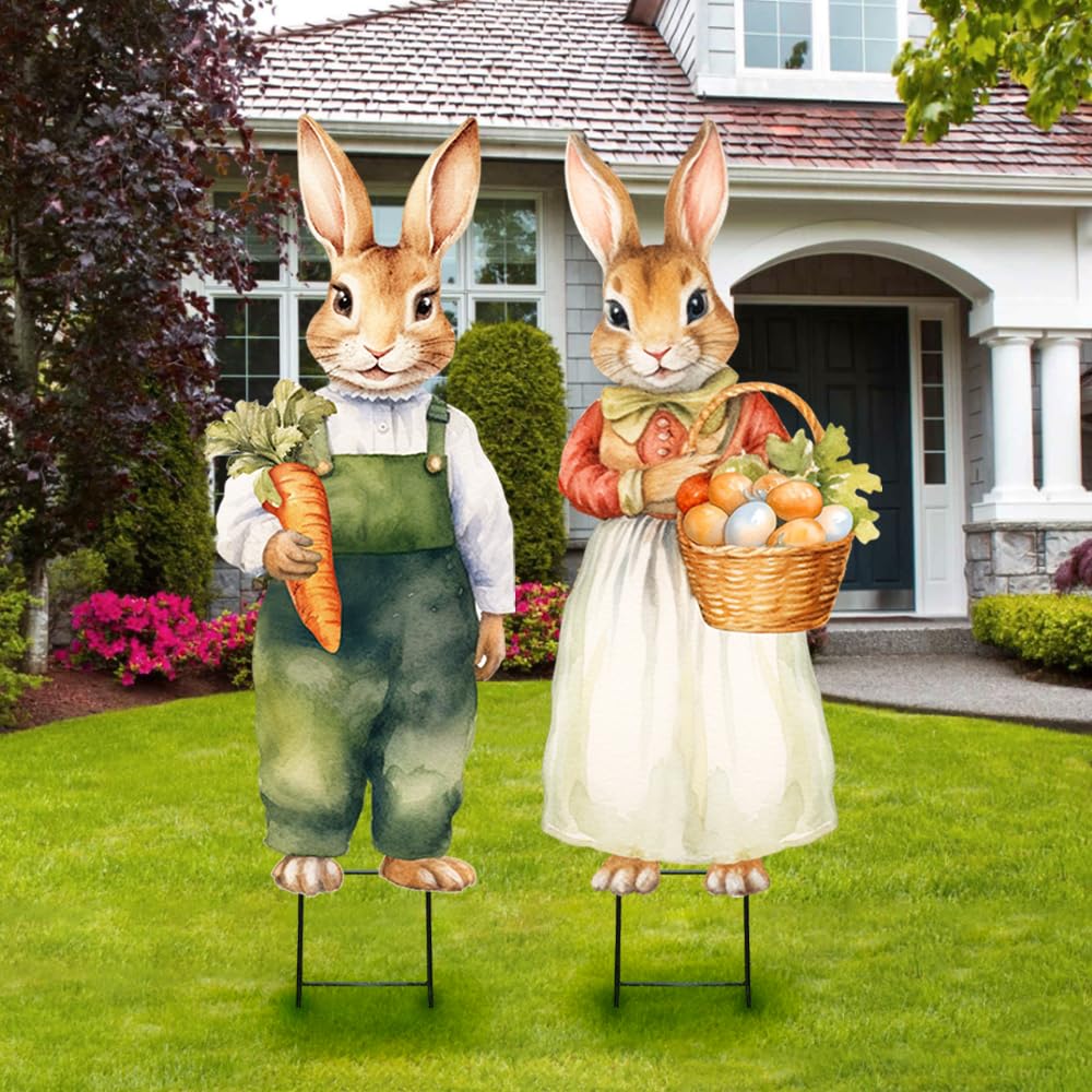 Bunny Chorus with children smiling nearby, highlights family-friendly decorating