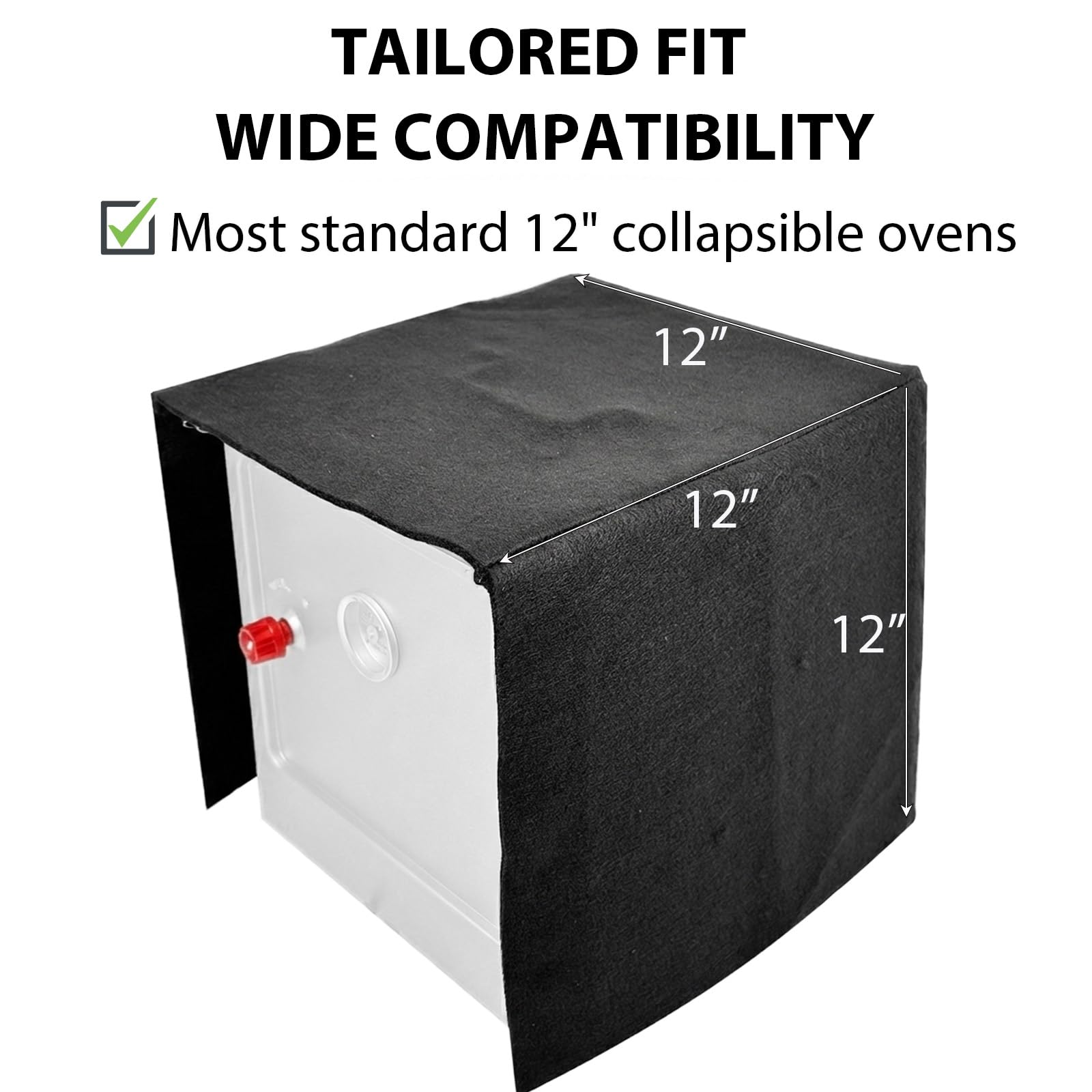 Buraku cover fitted on a portable oven demonstrating heat retention