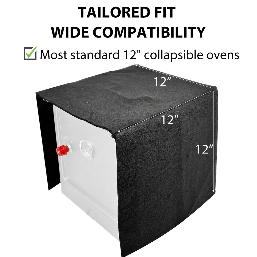 Buraku cover fitted on a portable oven demonstrating heat retention