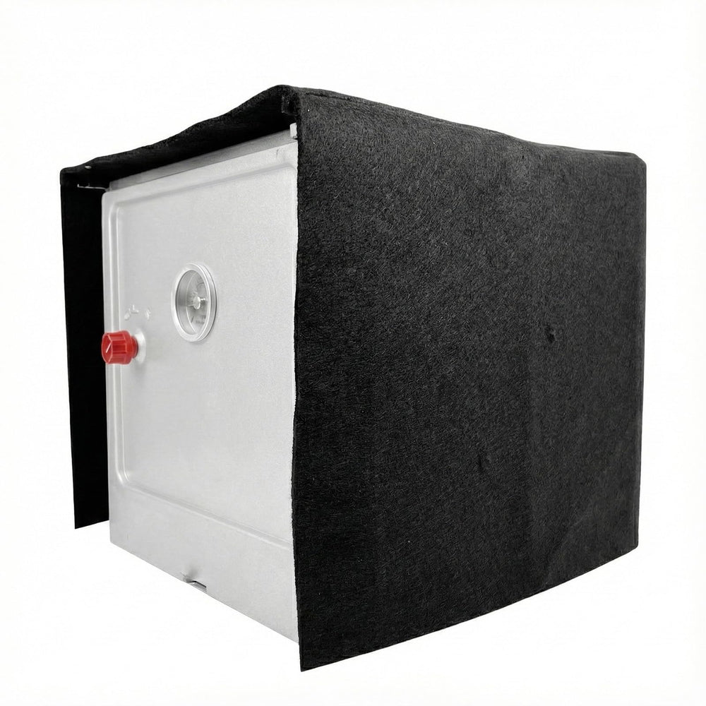Buraku front view of packaged camp oven cover showing compact protection