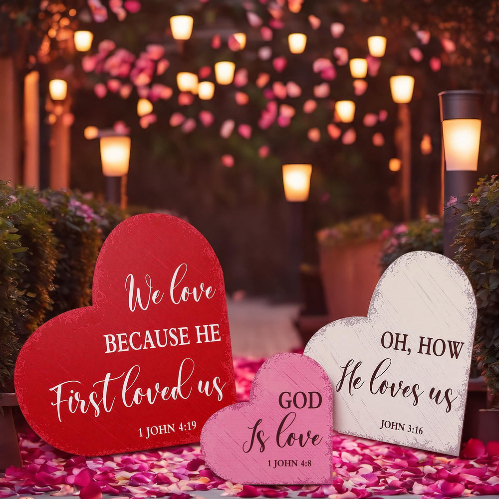 Burbell hearts clustered on porch offering visible curb appeal benefit