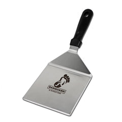 Burger Iron front view of the spatula showing broad blade and stable lift benefit