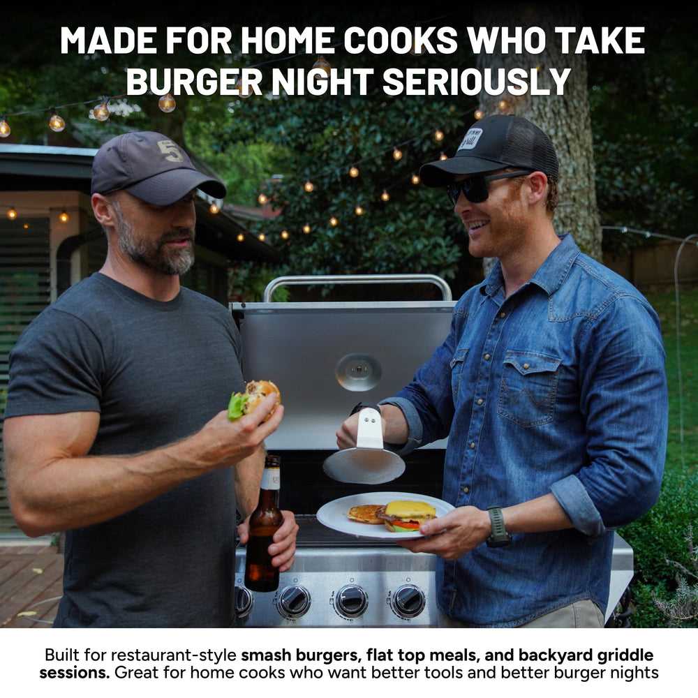 Burger Iron twin one-handed squirt bottles setup for steaming and quick cleanup convenience