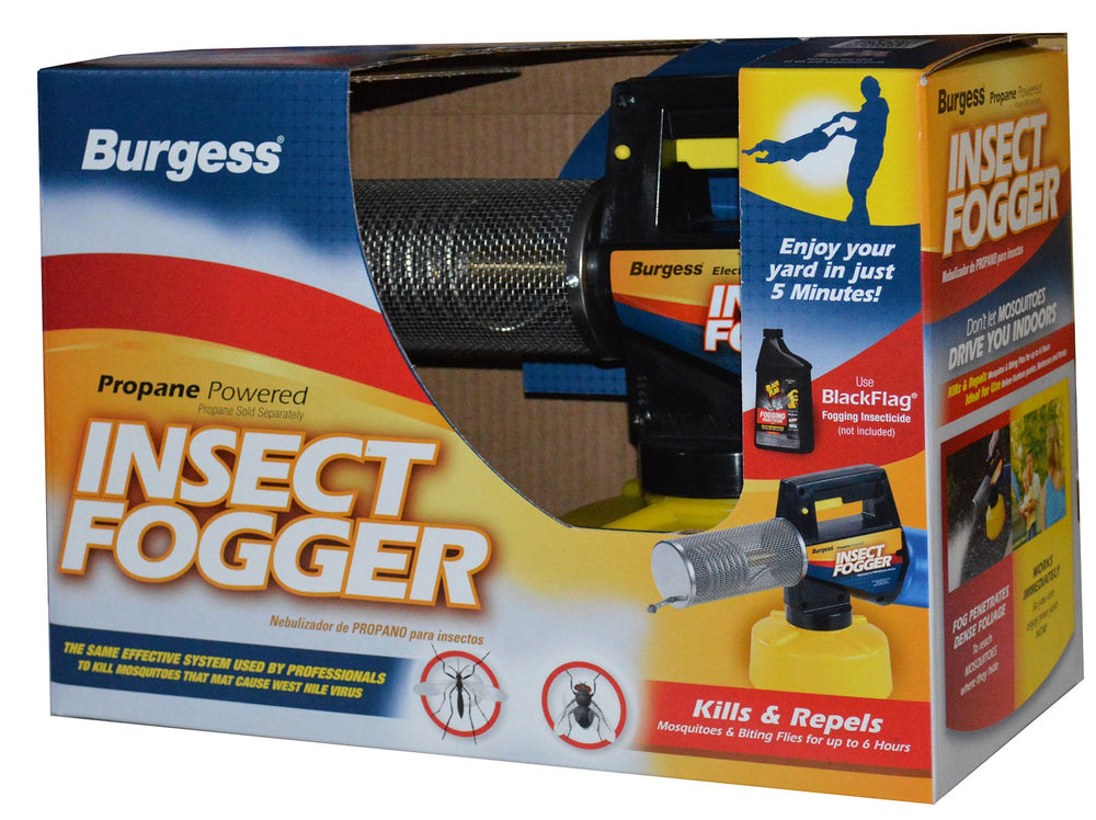 Burgess 1443 in backyard party scene reducing mosquitoes for comfortable outdoor gatherings