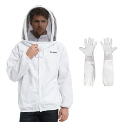 BURHAIR front view jacket with veil showing protection and airflow