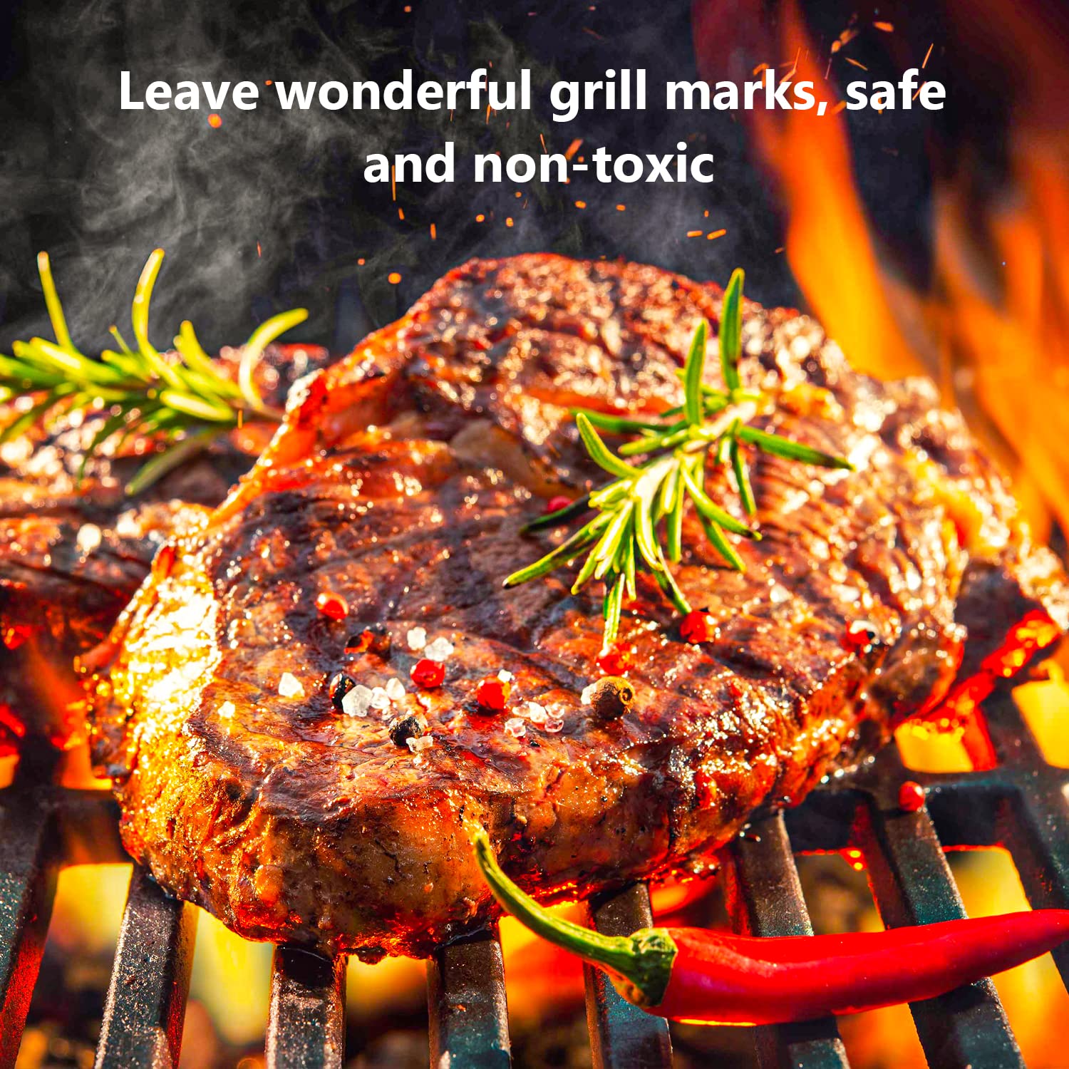 Burly Grill side profile showing grate thickness and solid cast-iron heat retention