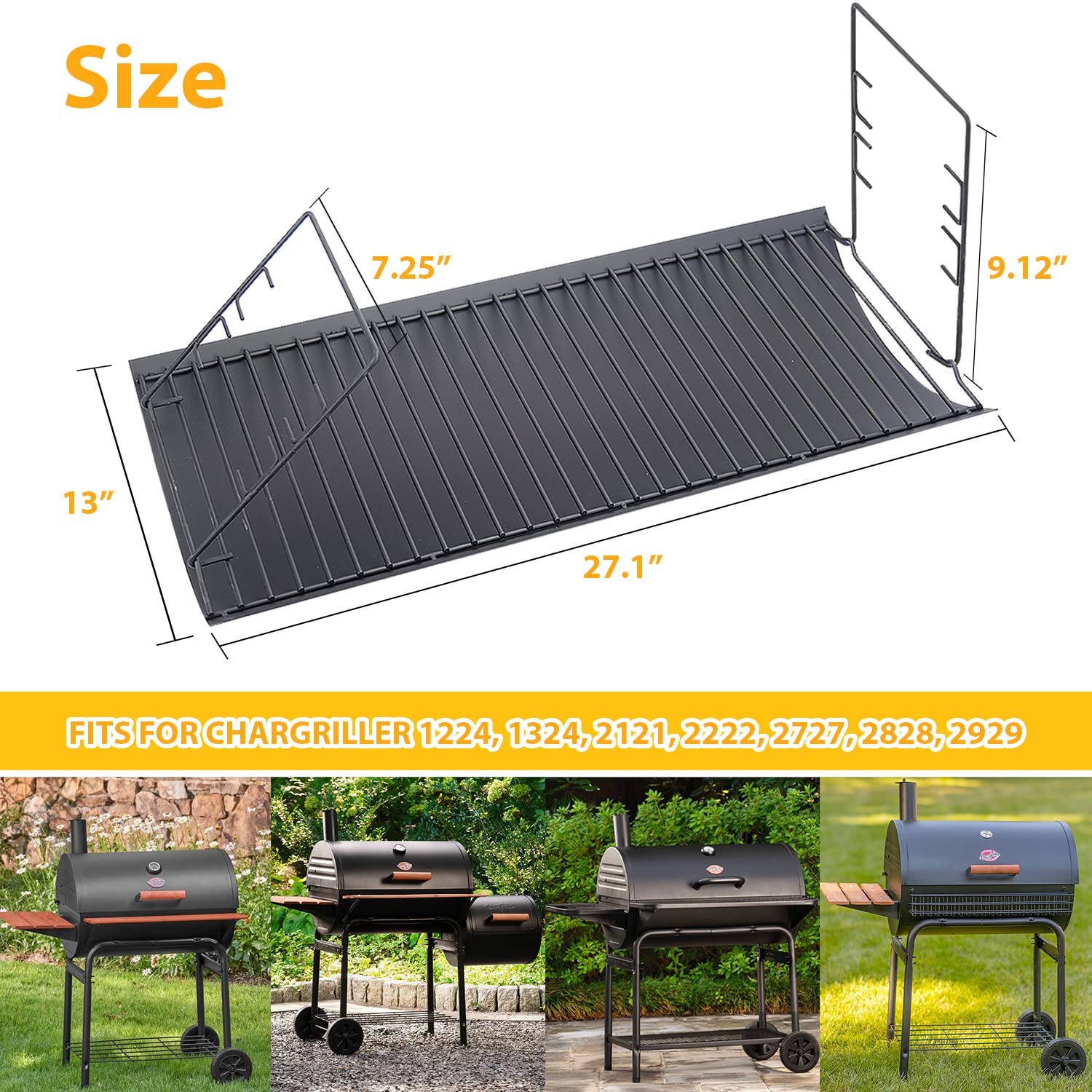 Burly Grill wire fire grate close-up highlighting even charcoal support and durability