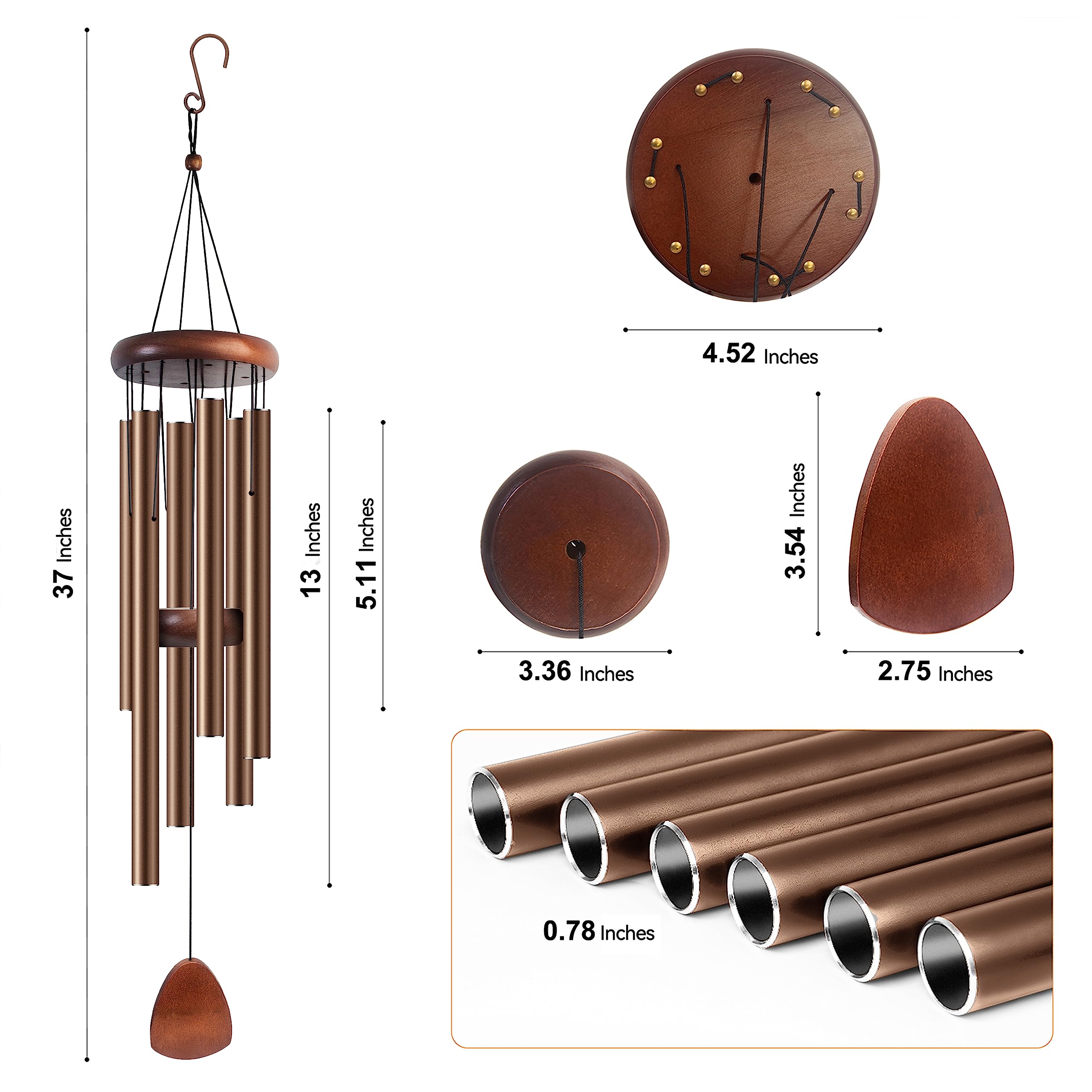 Bursvik tube closeup highlighting anodized coffee finish and durable resonance