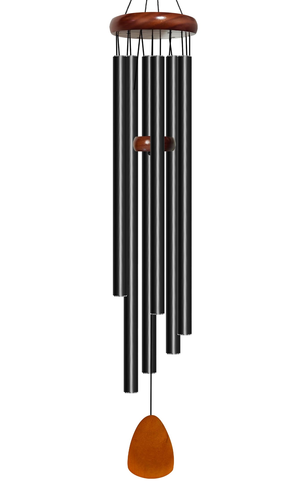Bursvik front view of full 50-inch chime showing elegant black finish and deep tone