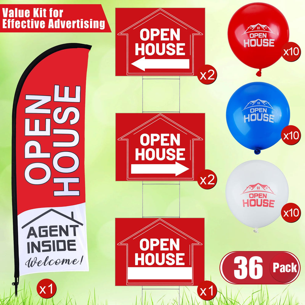 Buryeah red balloon bundle creates festive curb appeal and increases walk-in traffic