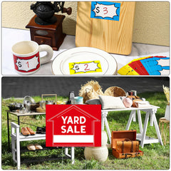 Buryeah plastic signs with H-stakes for easy directional placement