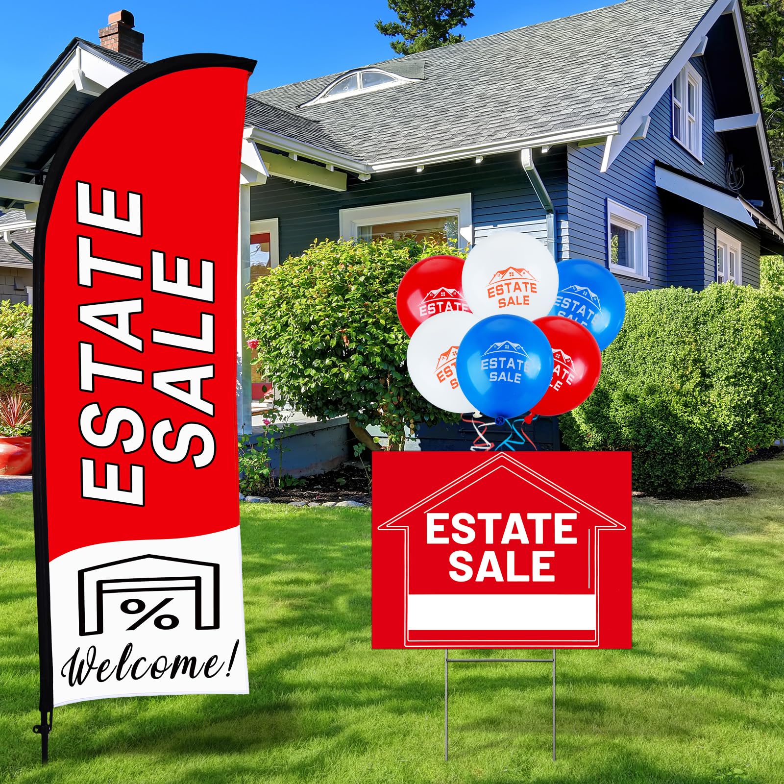 Buryeah price stickers and balloons layout for clear pricing and festive draw