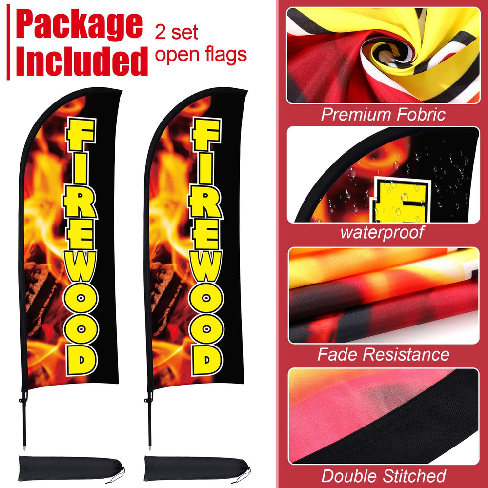 Buryeah side view of banner in use attracting customers at a storefront