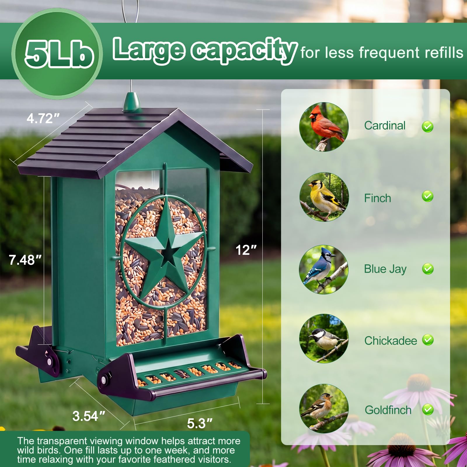 buteafly weight-activated perches demonstrating squirrel-deterrent mechanism benefit