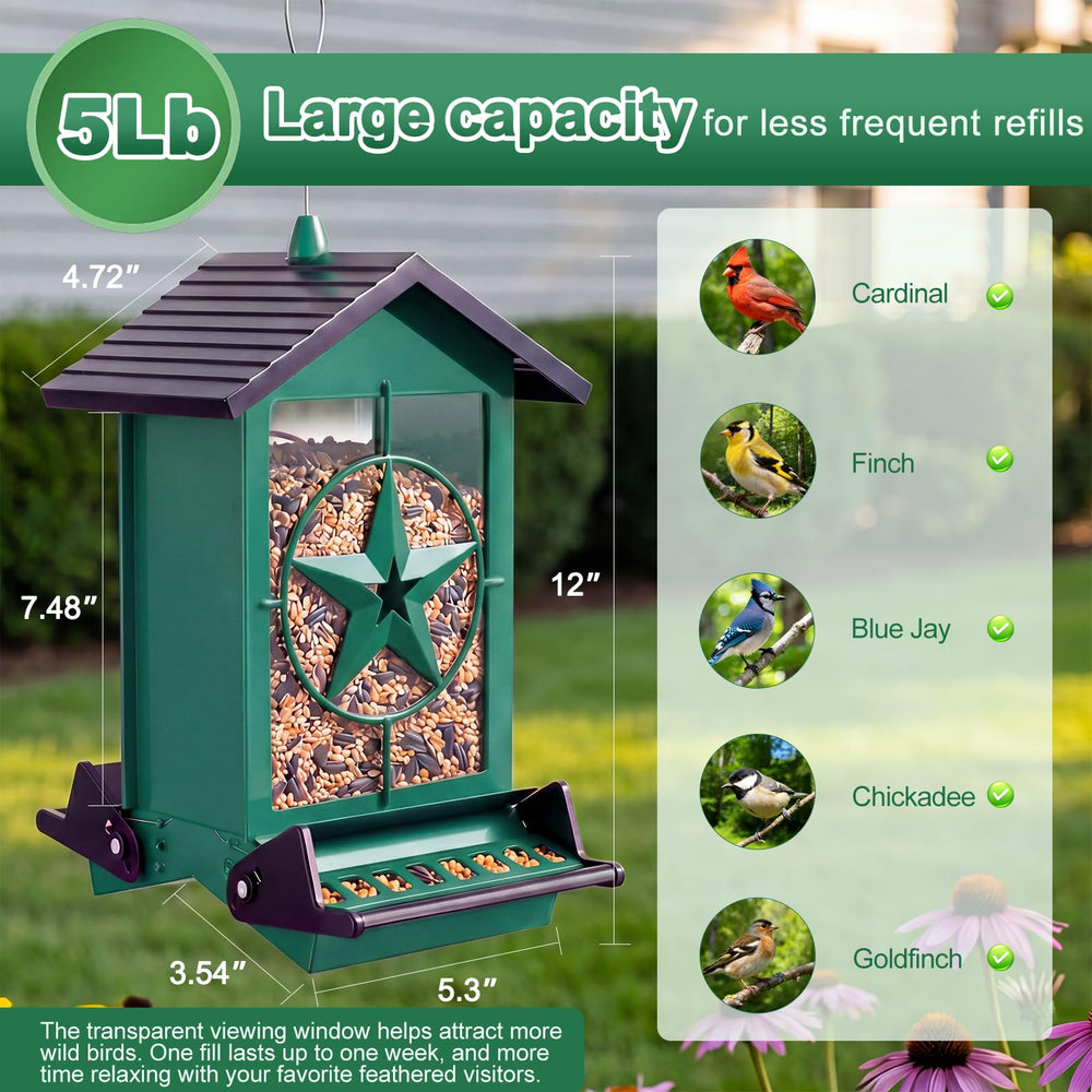 buteafly weight-activated perches demonstrating squirrel-deterrent mechanism benefit
