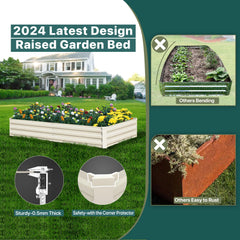 BUTUNITA planted raised bed with vegetables showing productive growing space