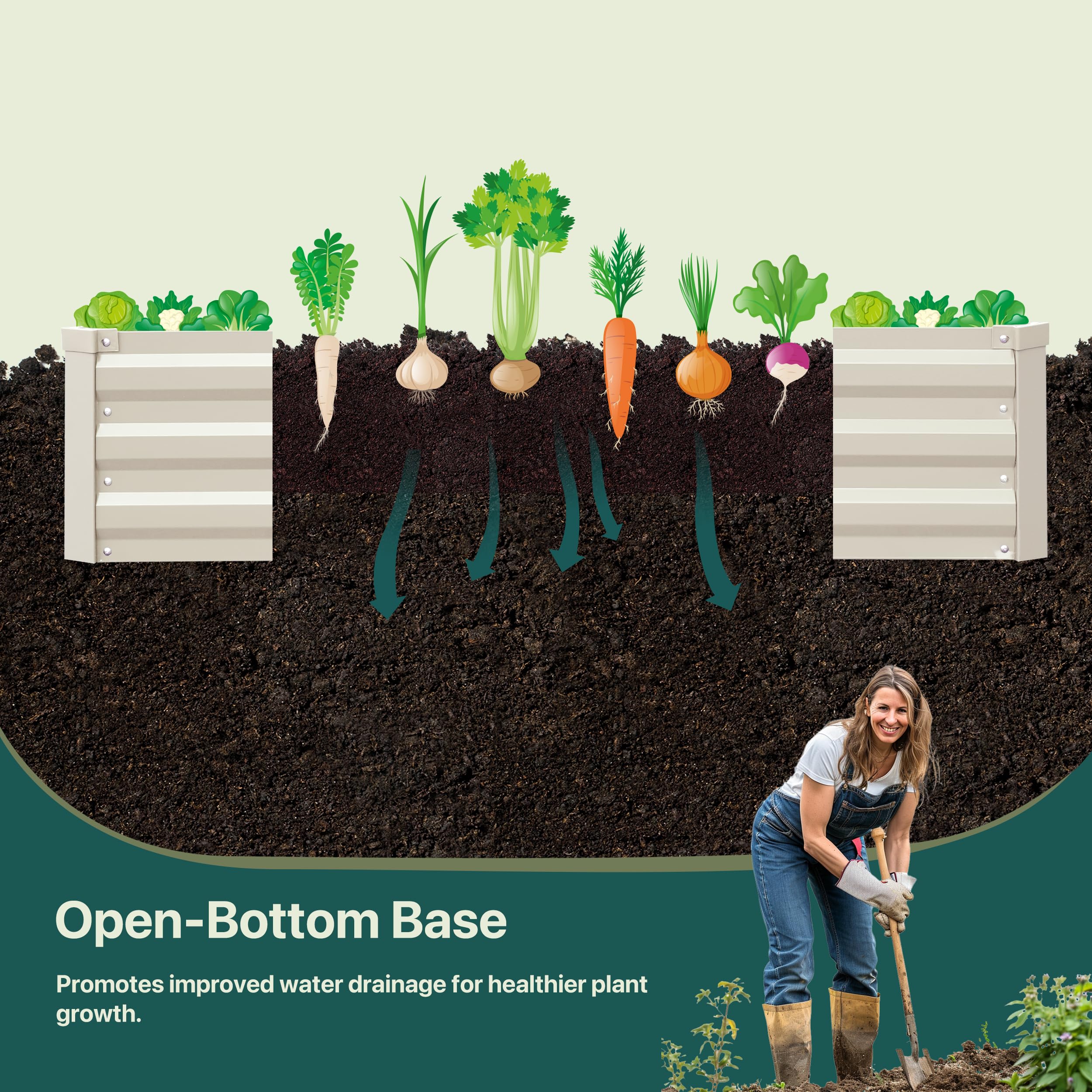 BUTUNITA 3x30ft weed barrier roll displayed to reduce beneath-bed weeds