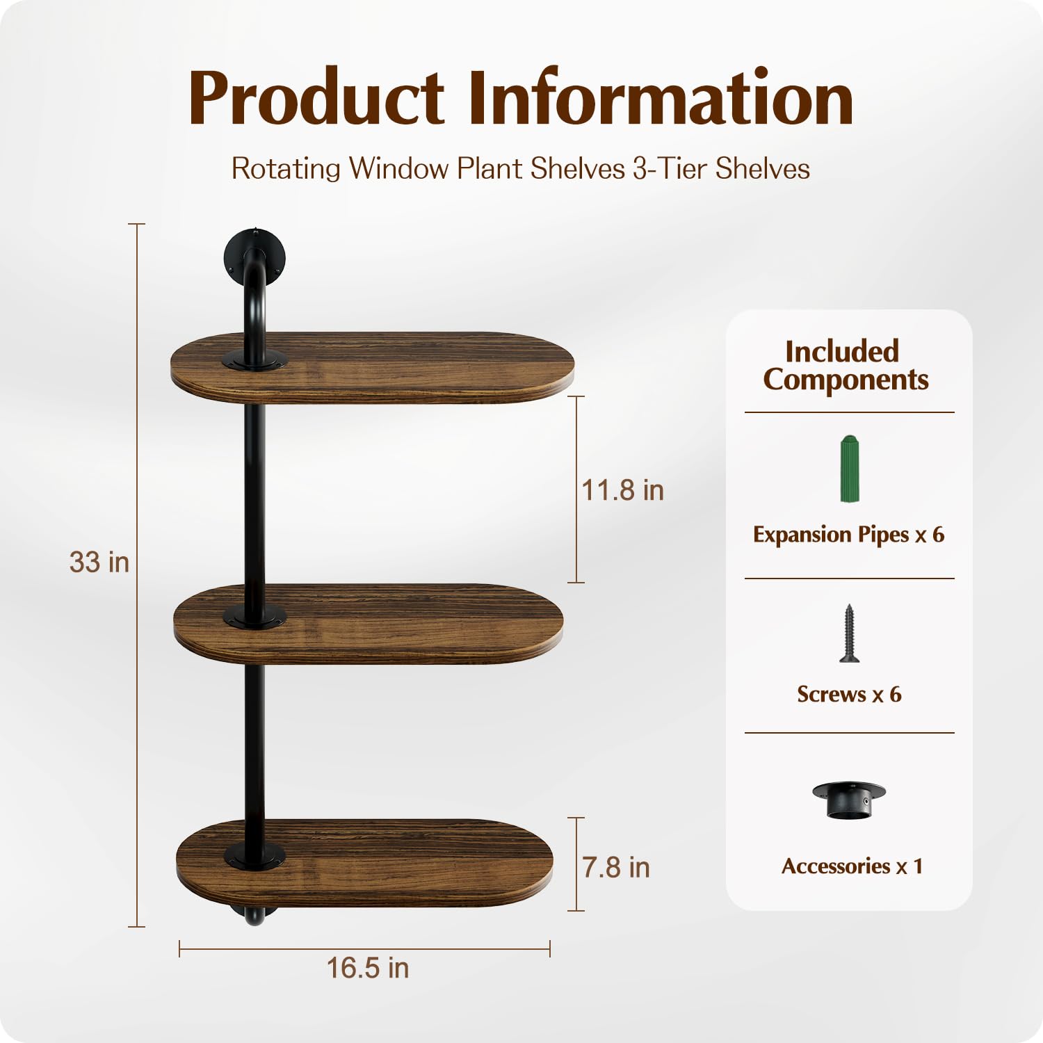 BUTUNITA close-up of carbonized wooden tier highlighting durable finish and plant stability