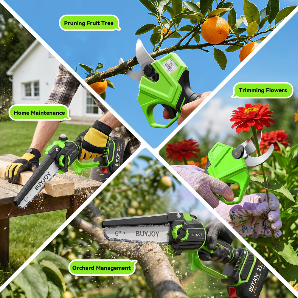 BuyJoy kit staged in a garden showing practical home landscaping use