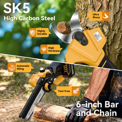 BuyJoy pruner blade detail with SK5 steel for cleaner branch cuts