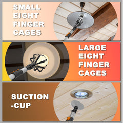 Buyplus closeup of flip-tab lock on pole offering secure, wobble-reducing extension
