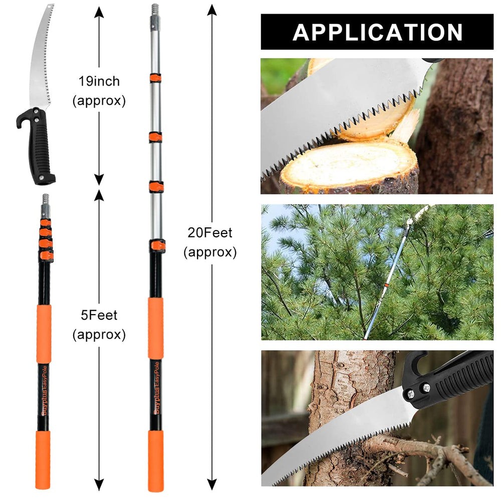 Buyplus detachable 19-inch saw used by hand for precise lower-branch cuts