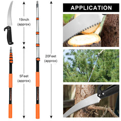 Buyplus detachable 19-inch saw used by hand for precise lower-branch cuts