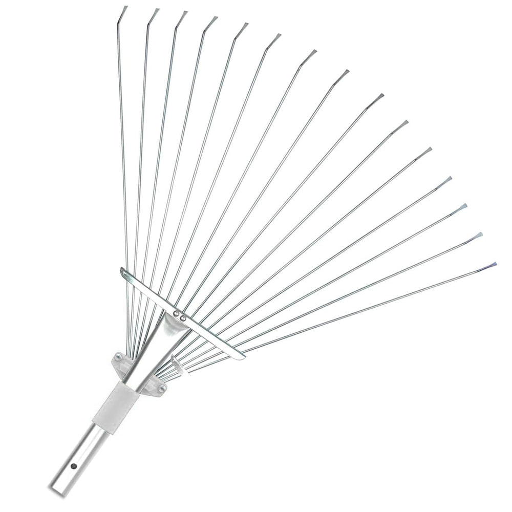 Buyplus rake narrow head used in flower bed for precise debris removal