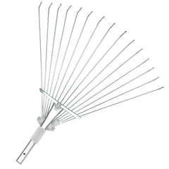 Buyplus rake narrow head used in flower bed for precise debris removal