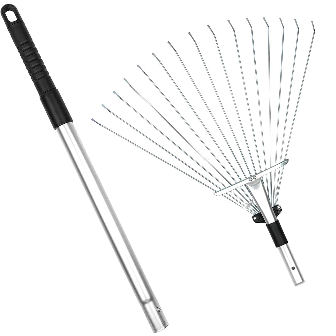 Buyplus next to lawn for scale showing adjustable length benefit