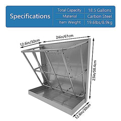 BUYYAH carbon steel frame detail demonstrating rust-resistant durability benefit