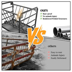 BUYYAH galvanized steel frame detail showing weather resistance