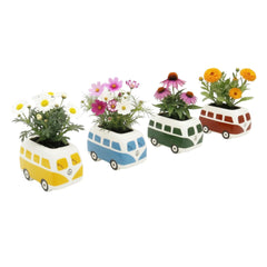 BUZZY bus planter top view open ready for growing medium and seeds
