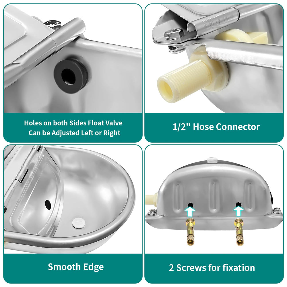 Bwhrmt float valve detail showing food-grade float for automatic refill benefit
