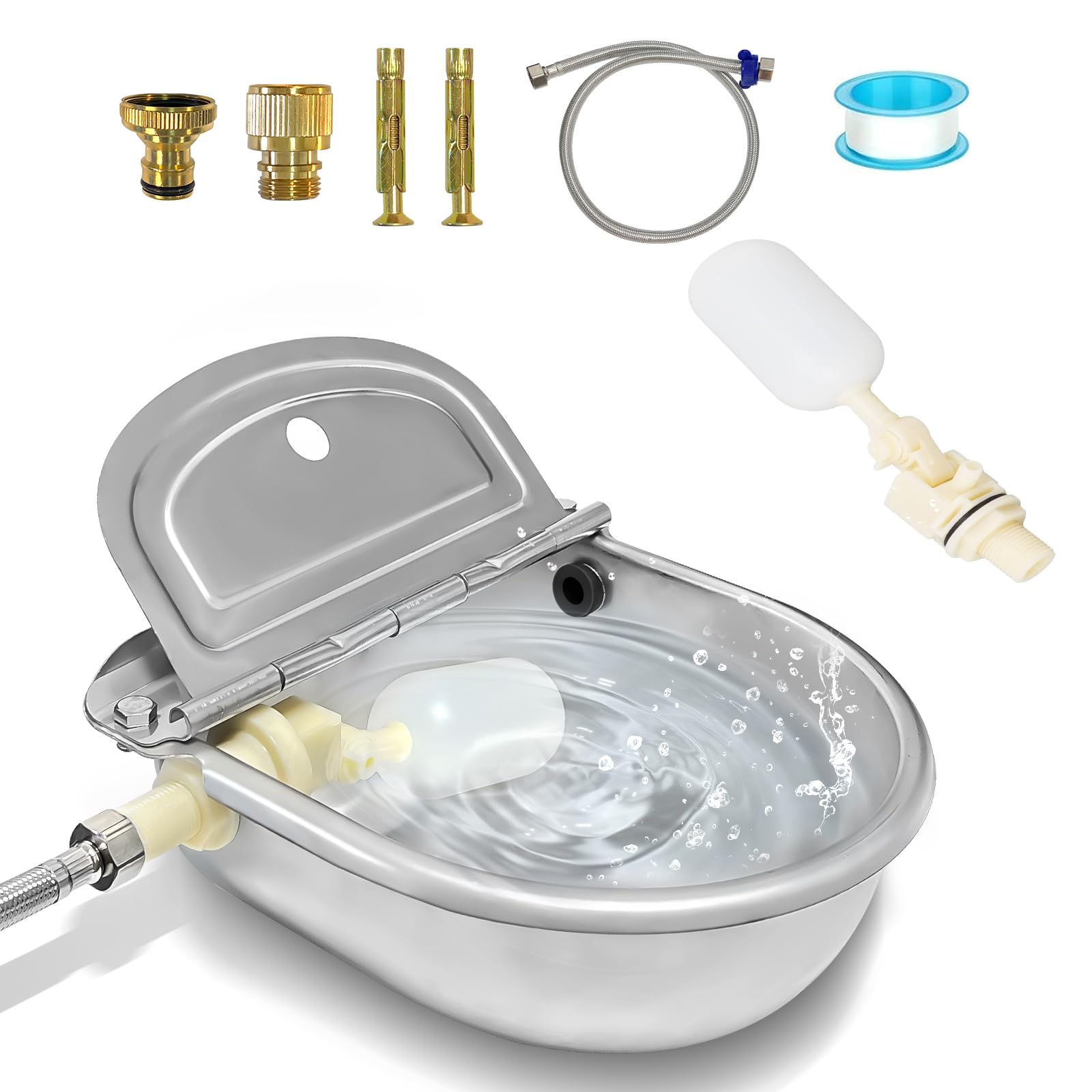 Bwhrmt front view mounted showing durable bowl and tidy installation benefit