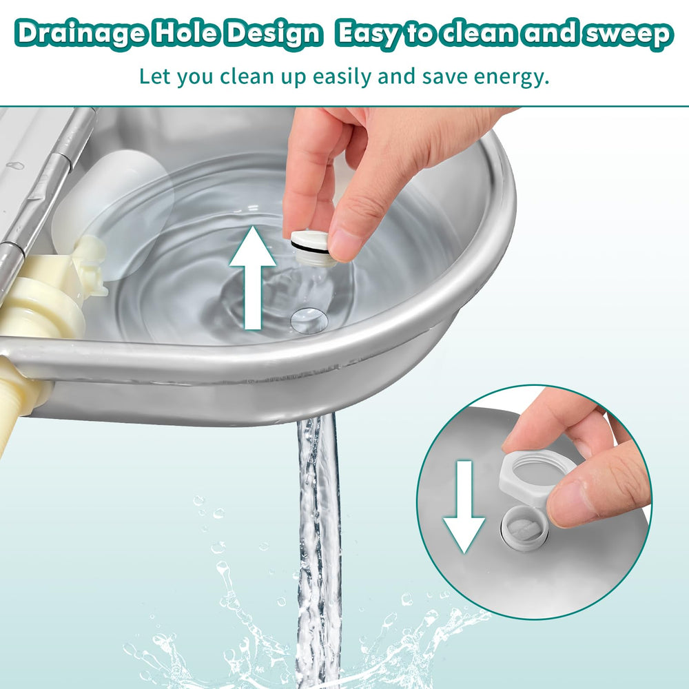 Bwhrmt size scale with dog showing 2.5L capacity and appropriate pet hydration