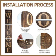 BXAIGR welcome sign mounted on a covered porch offering warm curb appeal to guests