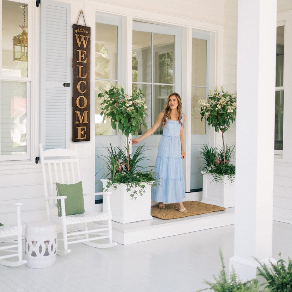 BXAIGR sign styled in an indoor entryway showing versatile farmhouse decor enhancement