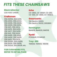 Byane side profile of chain displaying 56 drive links and .050 gauge fit